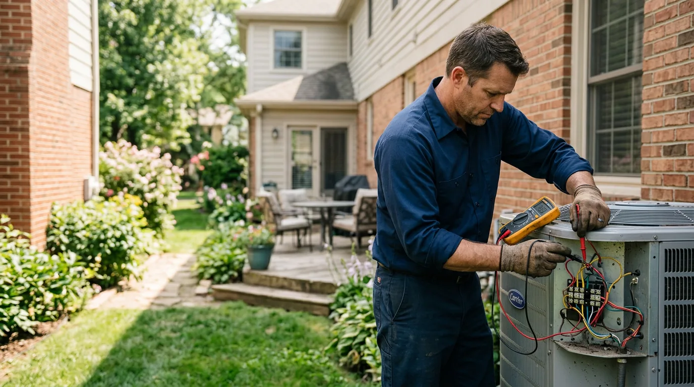 HVAC technician working near Saint Petersburg, FL